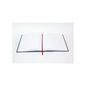 MS8405 | Black N Red Casebound Notebook A4 Ruled F66069