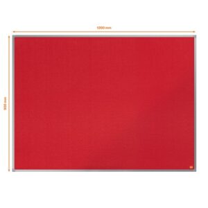 NB5117 | Nobo Essence Felt Noticeboard 1200 x 900 red