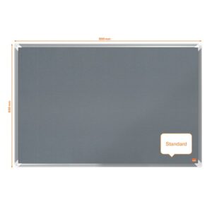 NB5119 | Nobo Premium Plus Felt Noticeboard 900x600 grey