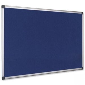 NB9281 | Earth-It Aluminium Frame Blue Felt Notice Board 900x600mm