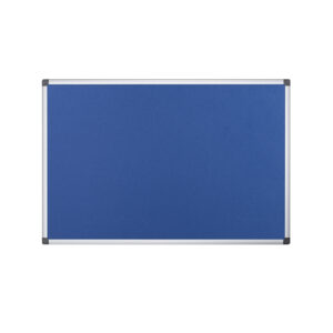 NB9455 | Bi-office Felt Notice Board Blue 1200x900 Aluminium Frame