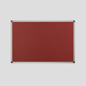 NB9456 | Bi-office Felt Notice Board Red 1200x900 Aluminium Frame