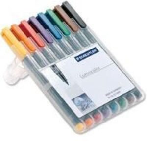 OP7206 | Staedtler Lumocolor OHP Pens Fine Perm Wallet of 8 318WP8