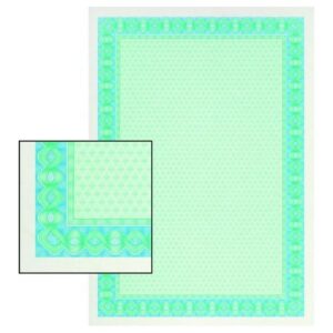 PC1795 | Decadry Cert Ppr A4 115gsm Hellicoid Tur/Blue Pk 25 OSD4052