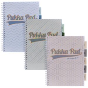 PD1203 | Pukka Pads Haze Assorted A4 Project Book (Pack 3)