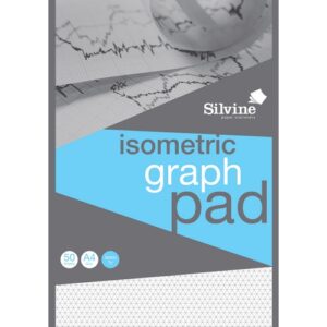PD2107 | Silvine A4 Graph Pad Isometric 50 Sheets 90gsm A4GPISO