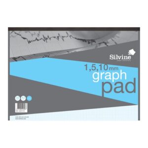 PD2108 | Silvine Student Graph Pad 1:5:10mm 30 Sheets A3 A3GP1510
