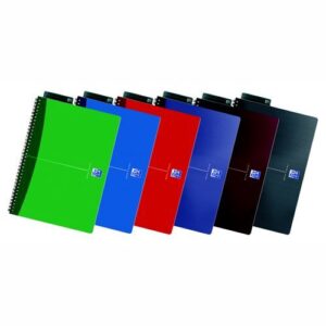 PD9495 | Oxford Office Wirebound PP Notebook A5 Pack 5 002403