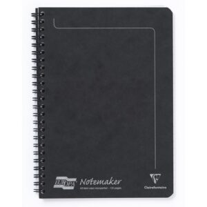 PD9645 | Europa Notemaker Sidebound Notebook A5 Black 4852