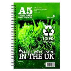 PD9668 | Silvine 100% Premium Recycled 80gsm Notebook A5 120 Pg R103