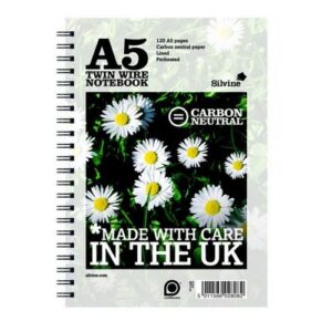 PD9672 | Silvine Carbon Neutral Notebook 80gsm A5 120 Pages R303