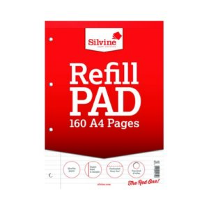 PD9682 | Silvine Refill Pad Feint & Margin A4 75gsm 160 Pages A4RPFM