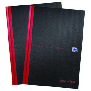 PD9693 | Oxford Black n' Red A4 GlossHardback Notebook Ruled