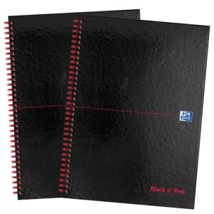 PD9694 | Oxford Black n' Red A4 Gloss Hardback Notebook