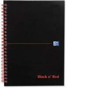 PD9728 | Black N Red A5 Notebook Matt Black Ruled 100080154