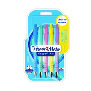 PE1104 | Paper Mate 2152934 Flexgrip Pastel 5 pac