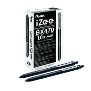 PE1327 | Pentel iZee Ballpoint Pen Pk 12 Blue Line Width 0.5 mm