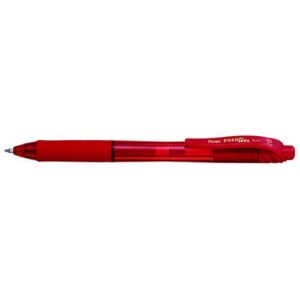 PE1342 | Pentel Energel X Retractable Gel Pen Red BL107-BX
