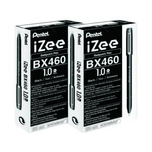 PE2177 | Pentel Izee Rbpt 1.0 Blk Pk12 BOGOF