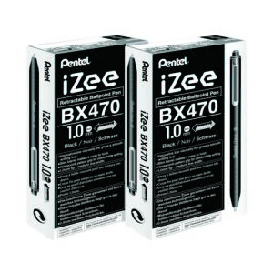 PE2178 | Pentel Izee 4 Colour Ballpopint BOGOF Education Pk 12