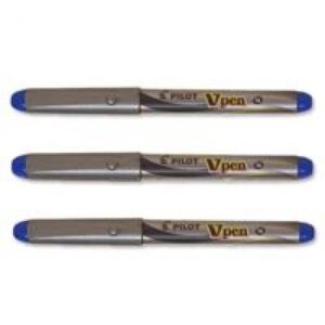PE3111 | Pilot V Disb FPen Blue Ink Metallic Grey Barrel 633101203