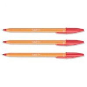 PE3987 | Bic Orange Ball Point Pen Fine Point Red 1199110112