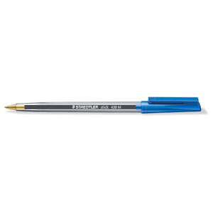PE4049 | Staedtler Stick 430 Medium Ball Point Pen Blue 430M-3