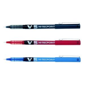 PE4061 | Pilot Hi-Tecpoint V5 Liquid Ink Rollerball Pen Blk 100101201