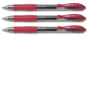 PE9193 | Pilot G207 Retractable Gel Ball Point Pen Red 041101202