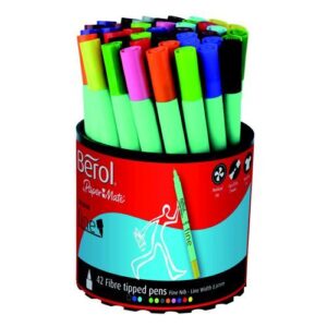 PE9362 | Berol Colour Fine Pen 0.6mm Assorted Pack 42 2057600