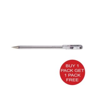 PE9376 | Pentel A Superb Ballpoint Pen Black BOGOF Pack 12