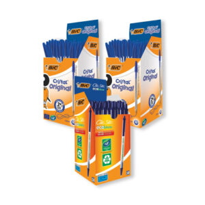 PE9402 | Buy 2 cristal box 50 Blue get 1 eco round stick blue