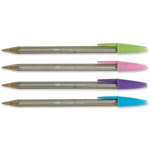 PE9685 | Bic Cristal Large Ball Point Pen Fashion Inks Purple 929055