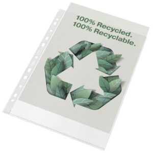 PF1021 | Rexel 100% Recycled A4 Pocket Pk100