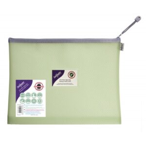 PF1029 | EVA Mesh Zippa Bag Foolscap Pastel Green