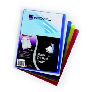 PF1116 | Rexel Cut Back Folders Clear 25s 12121
