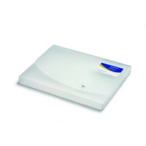 PF1360 | Rapesco A4+ Rigid Wallet/Box File 25mm Clear 0708
