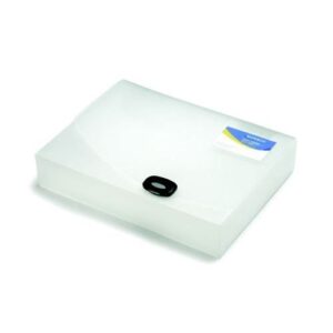PF1361 | Rapesco A4+ Rigid Wallet/Box File 40mm Clear 0711