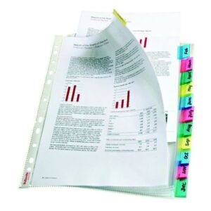PF1443 | Esselte Index Pocket A4 12-Tab Assorted 414170