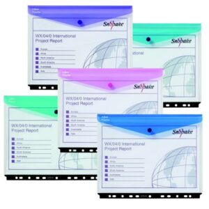 PF1454 | Polyfile RingBinder Wallet HC/P Electra Asstd 5s 15695