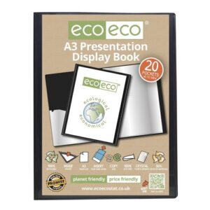 PF1540 | Eco A3 50% Recycled 20 Pocket Presentation Display Book