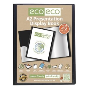 PF1542 | Eco A2 50% Recycled 20 Pocket Presentation Display Book