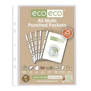 PF1547 | Eco A5 100% Recycled Bag 25 Multi Punched Pockets