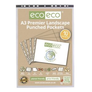 PF1549 | Eco A3 100% Recycled Bag 10 Premier Landscape Punched Pocket