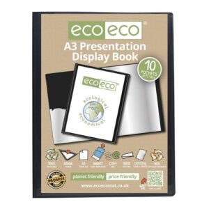 PF1559 | Eco A3 50% Recycled 10 Pocket Presentation Display Book