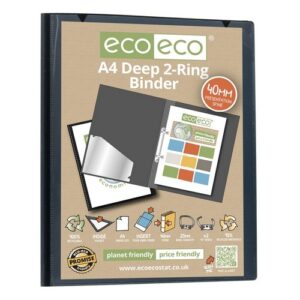PF1563 | Eco A4 95% Recycled Presentation Deep Ring Binder