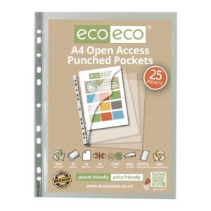 PF1569 | Eco A4 100% Recycled Bag 25 Premier Open Access Punched Pkt