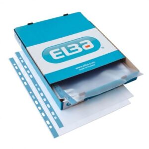 PF1573 | Oxford Punched Pocket A4 Blue/Clear 100s
