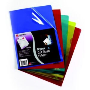 PF2187 | Rexel Cut Flush Folder Clear 25s 12153