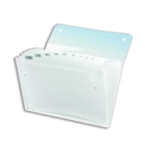 PF2237 | Rexel Ice Expanding 13 Pocket A4 Clear 2102035
